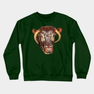 Long horn cow Crewneck Sweatshirt